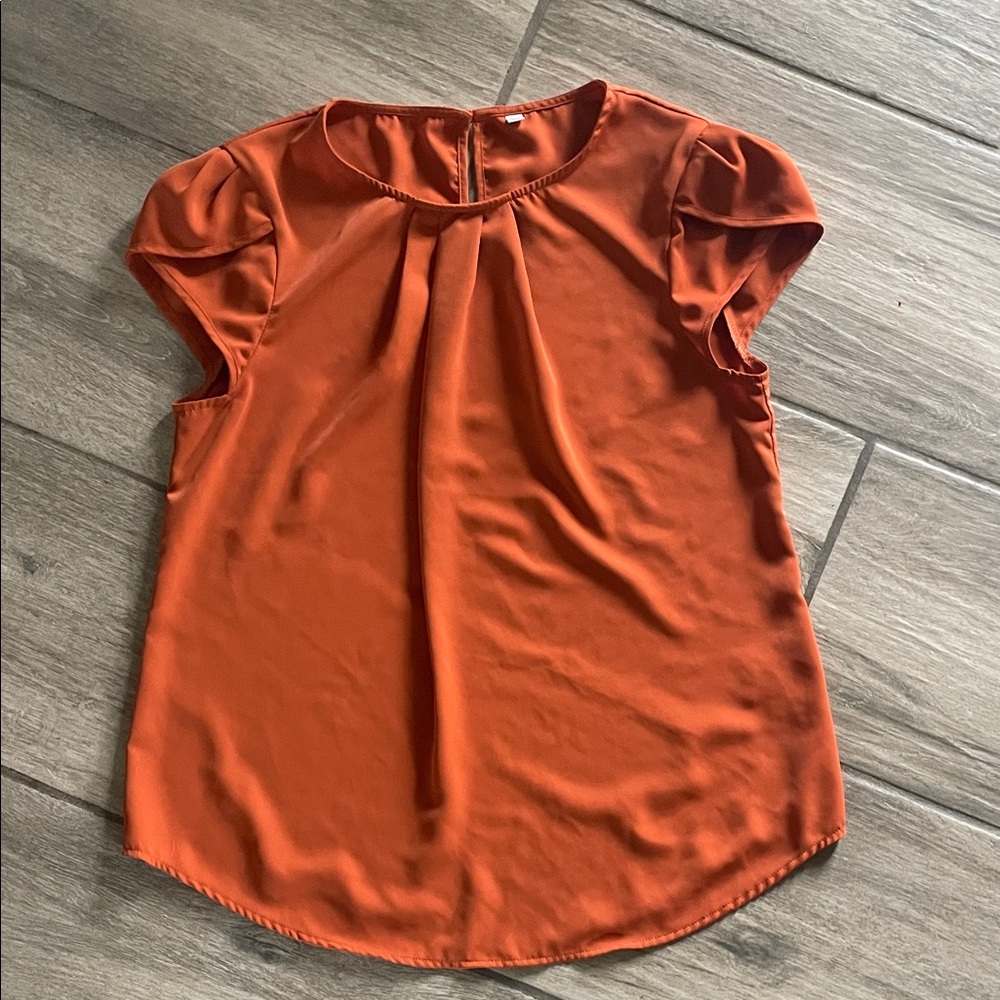 Women's Orange Blouse